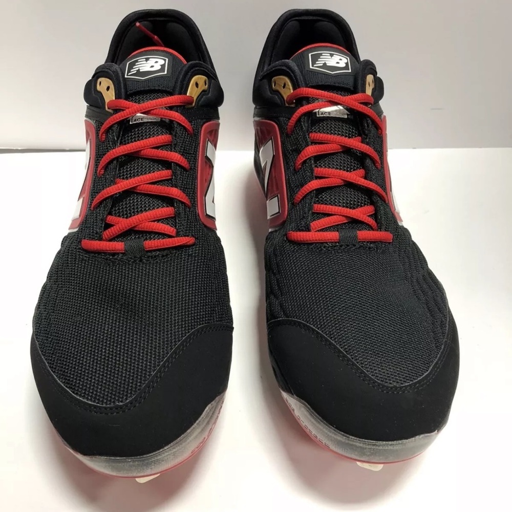 New Balance Men’s 3000v4 Black/Red Baseball Cleats, Size 16 Wide. - Picture 3 of 6